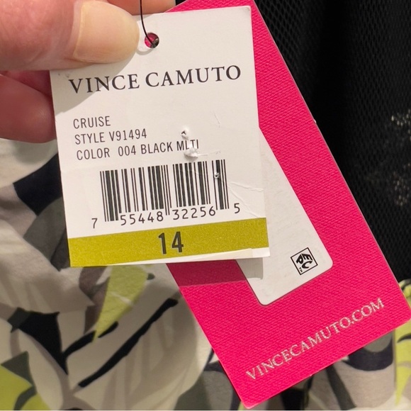 NWT- Vince Camuto Womens Rainforest Racerback One-Piece Size 14 - Picture 6 of 10
